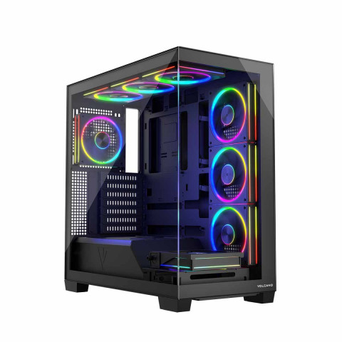 MODECOM OBUDOWA VOLCANO STELLAR ARGB MIDI 8F BLACK - Galeria zdjęcie 6