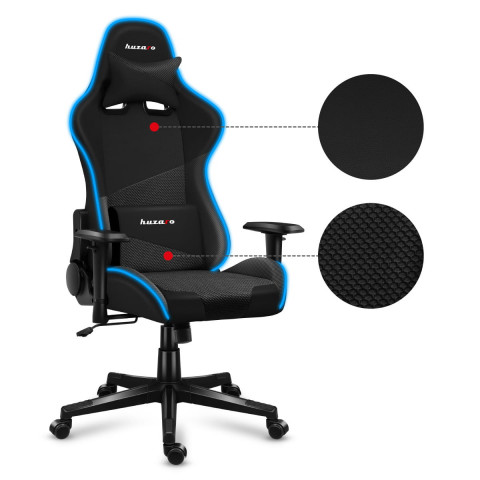 Fotel gamingowy Huzaro Force 6.2 Black RGB - Galeria zdjęcie 13