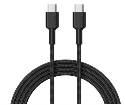 AUKEY KABEL USB-C 2.0, QC 18W, OPLOT, 0,9M, CZARNY - Galeria zdjęcie 1