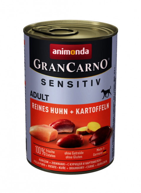 ANIMONDA Grancarno Sensitiv Adult kurczak z ziemniakami - mokra karma dla psa - 400 g - Galeria zdjęcie 1