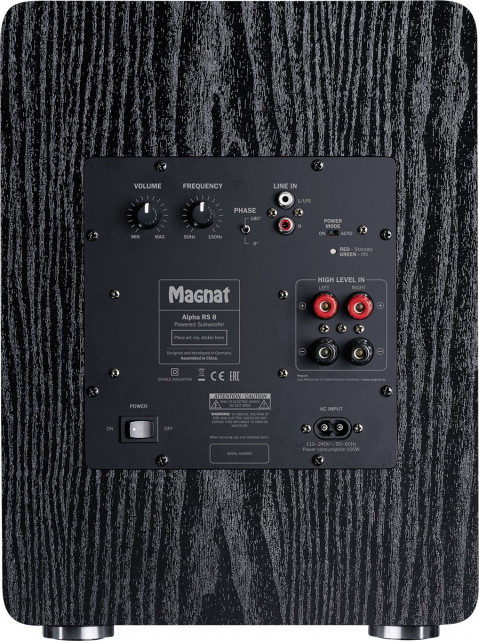 Subwoofer aktywny Magnat Alpha RS8 czarny - Galeria zdjęcie 3