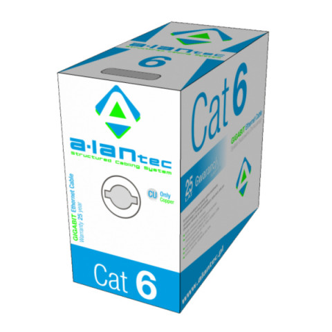 ALANTEC UTP kabel 4x2x23AWG kat.6 PVC 305m - Galeria zdjęcie 1