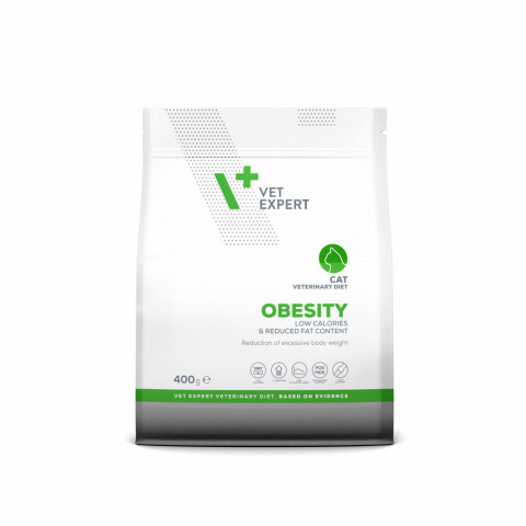 VET EXPERT Veterinary Diet Obesity Cat - sucha karma dla kota - 400g - Galeria zdjęcie 2