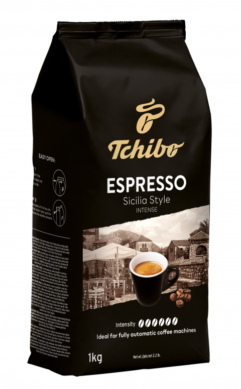 Kawa Ziarnista Tchibo Espresso Sicilia Style 1KG - Galeria zdjęcie 6