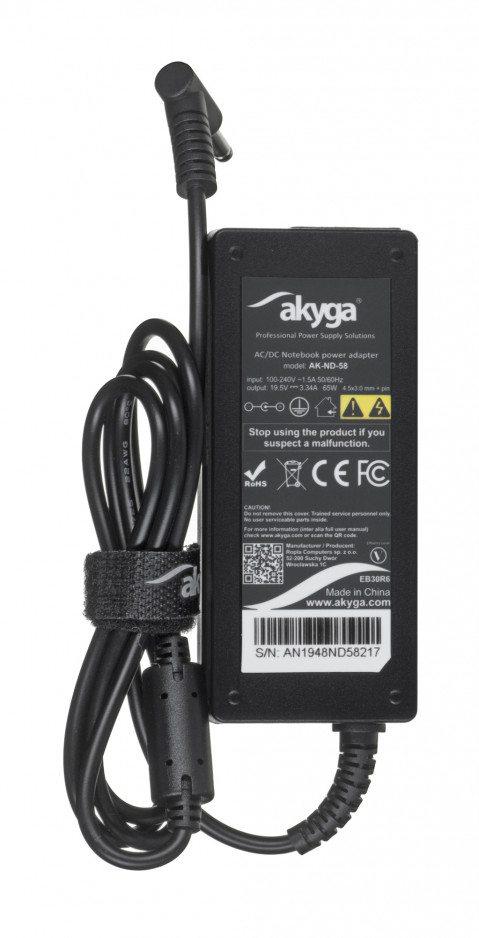 AKYGA ZASILACZ 19.5V/3.33A 65W 4.5*3.0+PIN AK-ND-5 - Galeria zdjęcie 3