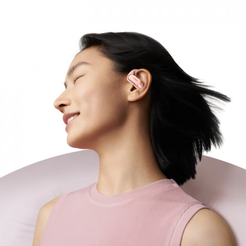 Słuchawki bezprzewodowe douszne Shokz OpenFit Air różowe - Galeria zdjęcie 5