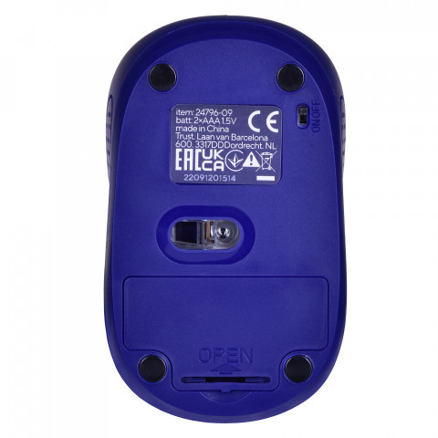 Mysz TRUST Primo Wireless Mouse matt dark blue (24796) - Galeria zdjęcie 6
