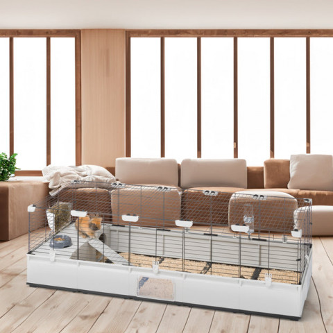 FERPLAST Modular 4 - klatka dla królika i świnki morskiej - 179 x 72 x 56cm - Galeria zdjęcie 4