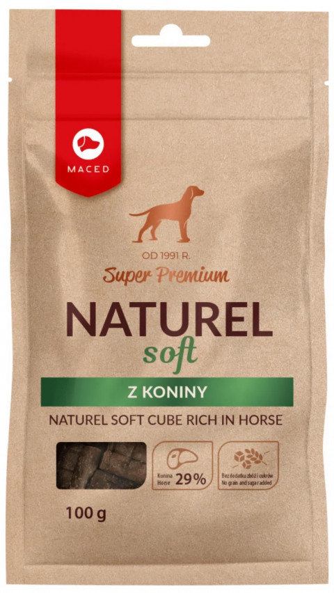 MACED Naturel Soft z Koniny - przysmak dla psa - 100 g - Galeria zdjęcie 1
