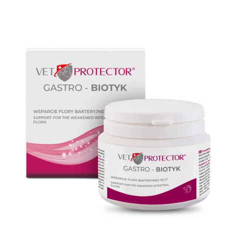 JM SANTE Vet Protector Gastro - Biotyk - multibiotyk dla psa i kota - 60g - Galeria zdjęcie 1
