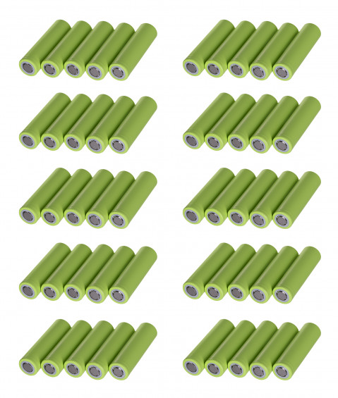 GREEN CELL OGNIWA 18650 50X 3.7V 2900MAH - Galeria zdjęcie 3