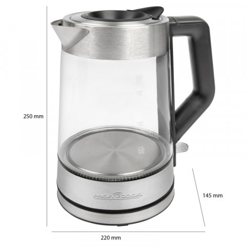 Czajnik bezprzewodowy PROFICOOK PC-WKS 1190 G - Galeria zdjęcie 4