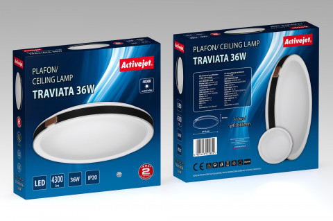 Plafon LED Activejet AJE-TRAVIATA 36W - Galeria zdjęcie 5