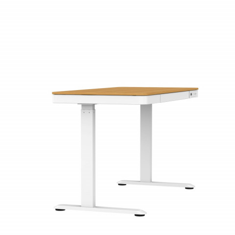 Biurko ACTIVEJET z elektryczną regulacją wysokości 140x70 ET119W-C biały/dąb - Galeria zdjęcie 22