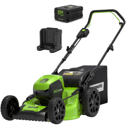 60V Kosiarka 46cm GREENWORKS GD60LM46HPK4 - Zestaw ładowarka + akumulator 4Ah - 2502807UB - Galeria zdjęcie 1