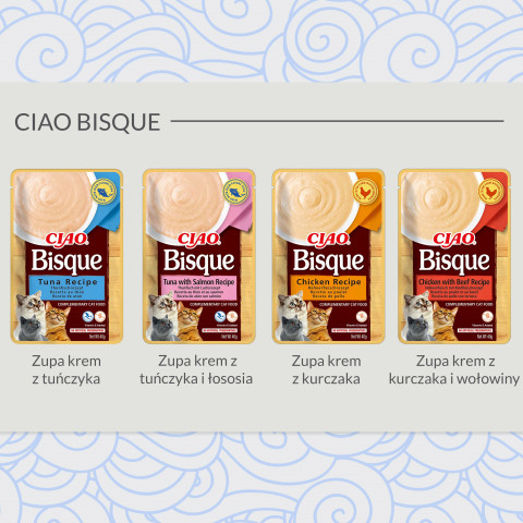 INABA Ciao Bisque Tuna Zupa z tuńczykiem - przysmak dla kota - 4x40g + GRATIS - Galeria zdjęcie 6