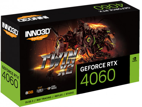 Karta graf. INNO3D GeF RTX 4060 TWIN X2 8GB - Galeria zdjęcie 2