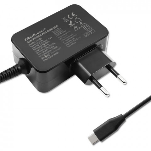 QOLTEC ŁADOWARKA GAN POWER PRO | 1XUSB-C | 65W - Galeria zdjęcie 9