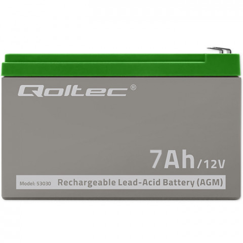 QOLTEC AKUMULATOR ŻELOWY 12V | 7AH | MAX.72A | AGM - Galeria zdjęcie 4