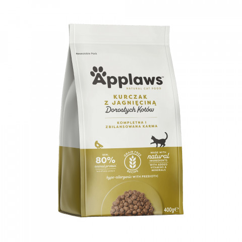 APPLAWS Adult Chicken with lamb - sucha karma dla kota - 400g - Galeria zdjęcie 1