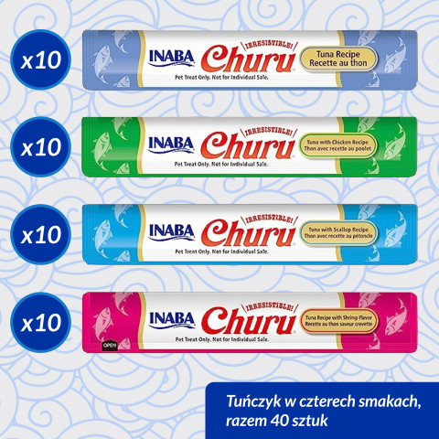 INABA Churu Variety box Tuńczyk - przysmak dla kota - 40x14 g - Galeria zdjęcie 5