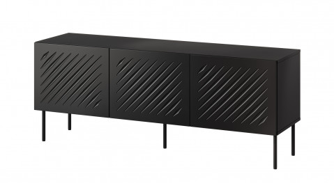 Szafka RTV SIENA 150,5x40x60 czarny mat - Galeria zdjęcie 1