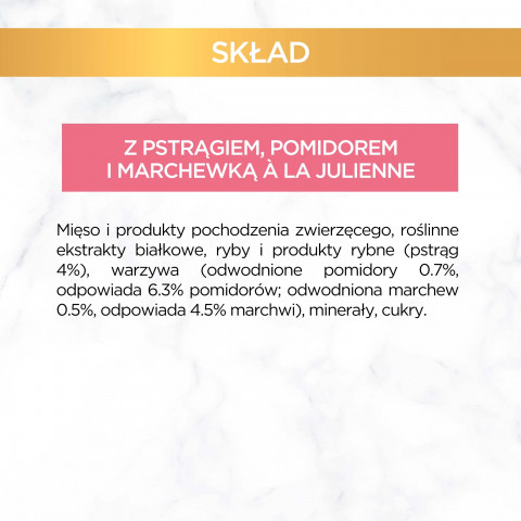 GOURMET A la Carte Kurczak, Pstrąg, Wołowina, Rdzawiec - mokra karma dla kota - 4 x 85g - Galeria zdjęcie 17