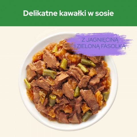 Purina Cat Chow Sterilised z jagnięciną i zieloną fasolką w sosie - mokra karma dla kota - 85 g - Galeria zdjęcie 4