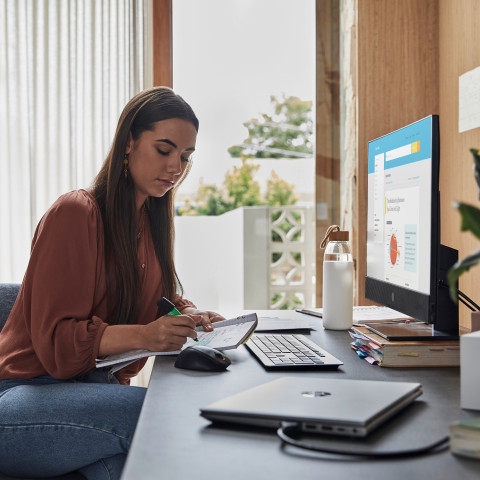 HP AIO ProOne 440 G9 i3-13100T 23.8"FHD 250nits 8GB DDR4 SSD512 UHD Graphics 770 W11Pro 3Y OnSite - Galeria zdjęcie 5