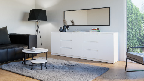 Komoda COSTA 1D3S+2D3S biały - Galeria zdjęcie 4