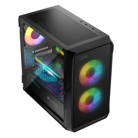 LOGIC OBUDOWA PORTOS ARGB MINI USB 3.0 BLACK - Galeria zdjęcie 8