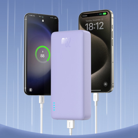 BASEUS POWERBANK AIRPOW 20000MAH 20W (FIOLETOWY) - Galeria zdjęcie 2