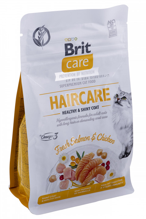 BRIT Care Grain-Free Adult Haircare Healthy&Shiny Coat - sucha karma dla kota - 400 g - Galeria zdjęcie 4