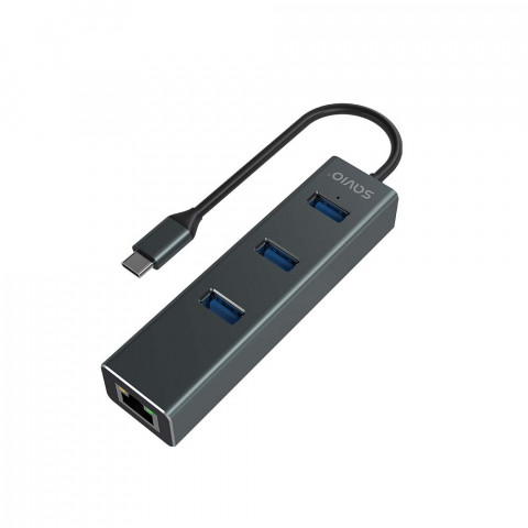 SAVIO AK-57 3-PORTOWY HUB USB-C Z ADAPTEREM RJ-45 - Galeria zdjęcie 5