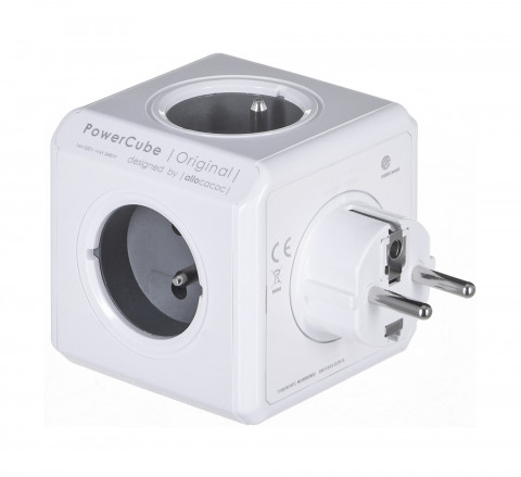 Allocacoc Przedłużacz PowerCube Original Grey - Galeria zdjęcie 2