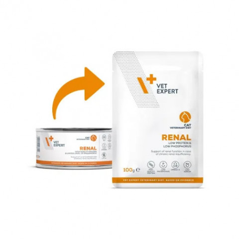 VET EXPERT Veterinary Diet Renal Cat - mokra karma dla kota - 100g - Galeria zdjęcie 4