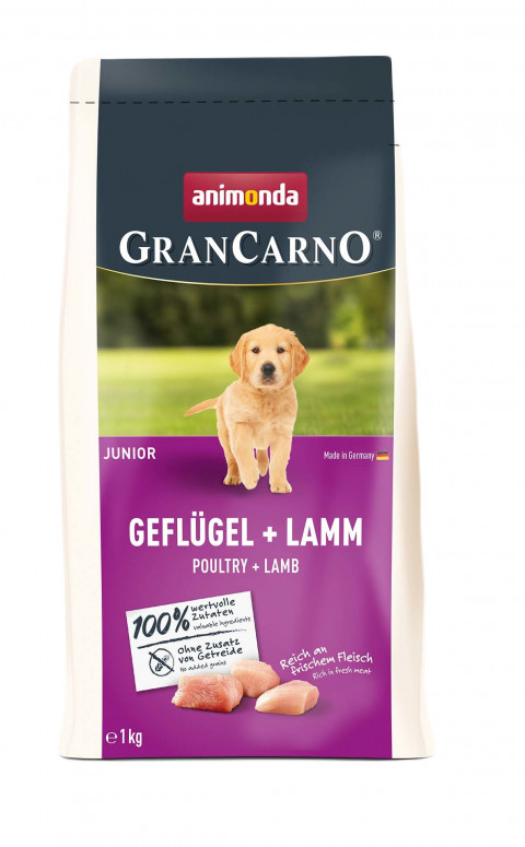 ANIMONDA Gran Carno Junior Drób z jagnięciną - sucha karma dla psa - 1kg + GRATIS - Galeria zdjęcie 2