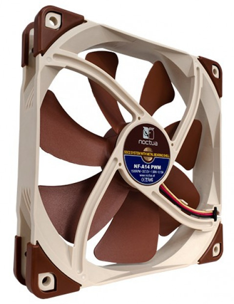 Wentylator NOCTUA 140mm NF-A14 PWM SSO2, AAO Frame - Galeria zdjęcie 2