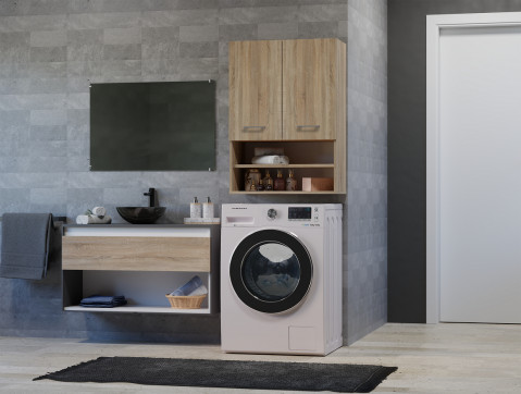 Szafka nad pralkę POLA MINI DK 64x30xH90 sonoma - Galeria zdjęcie 4