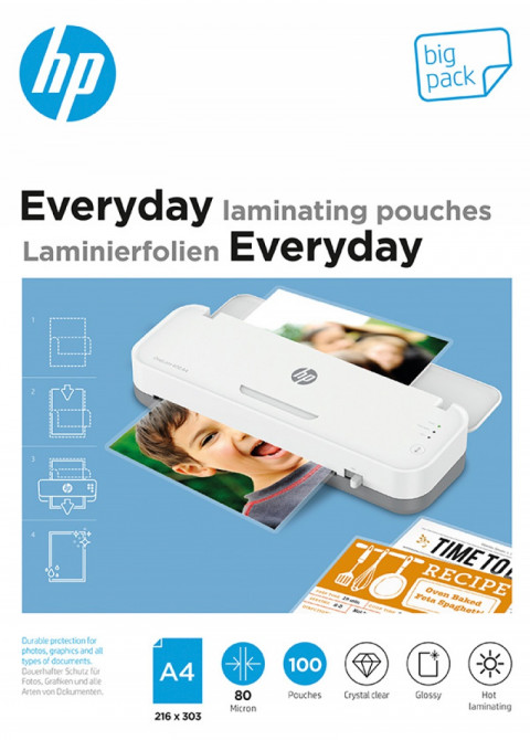 HP olia laminacyjna EVERYDAY A4 80 mic, 100 szt. - Galeria zdjęcie 1