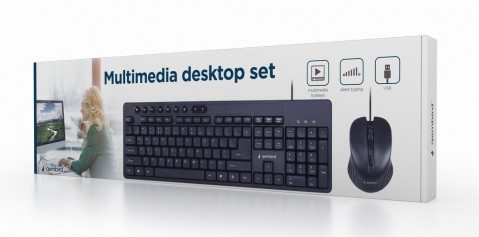 GEMBIRD ZESTAW KLAWIATURA + MYSZ KBS-UM-04 CZARNY - Galeria zdjęcie 8