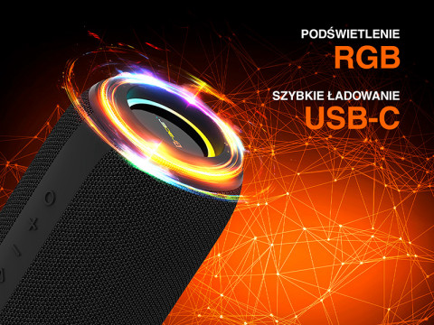 TRACER GŁOŚNIK TWS XTREMEBEAT MID BLUETOOTH RGB - Galeria zdjęcie 6