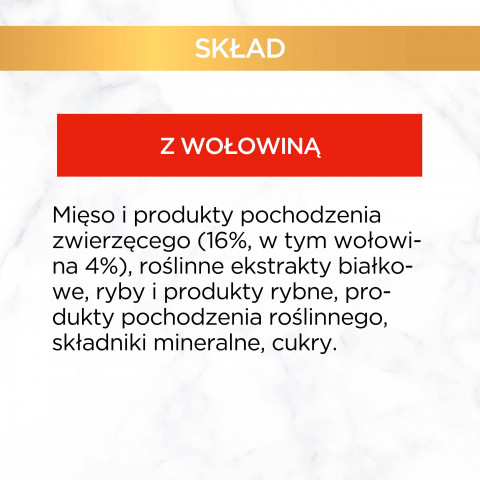 Gourmet Gold Sauce Delight z wołowiną - mokra karma dla kota - puszka - 85 g - Galeria zdjęcie 10
