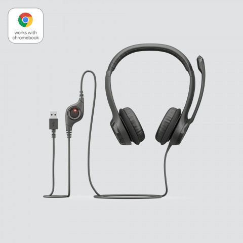 Słuchawki Logitech USB headset H390. - Galeria zdjęcie 6
