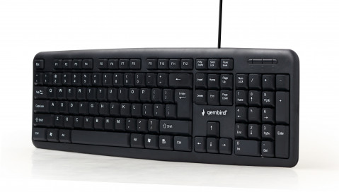 Gembird klawiatura kb-u-103 us layout usb black kb-u-103 - Galeria zdjęcie 3
