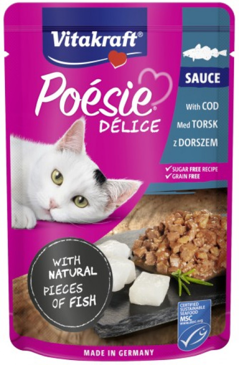 VITAKRAFT Poésie Delice Fish selection - mokra karma dla kota - 6x85 g + 1x85 g GRATIS! - Galeria zdjęcie 3