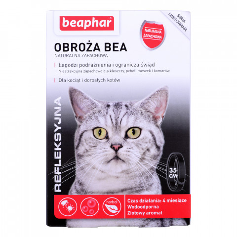 BEAPHAR - obroża na kleszcze refleksyjna dla kociąt i kotów - 35cm - Galeria zdjęcie 3