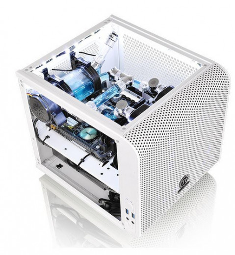 Obudowa Thermaltake Core V1 MiniITX Window-Snow Ed. - Galeria zdjęcie 7
