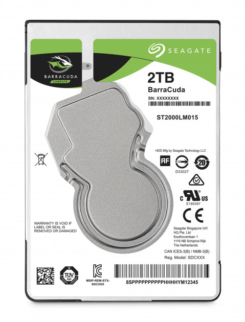 Dysk Seagate BarraCuda, 2.5'', 2TB, SATA/600, 5400RPM, 128MB cache - Galeria zdjęcie 2