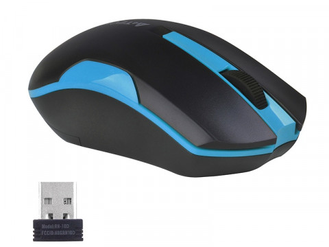 Mysz A4TECH V-TRACK G3-200N-1 Black+Blue WRLS - Galeria zdjęcie 3